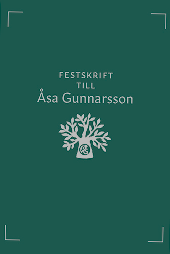 Festskrift Åsa G webb